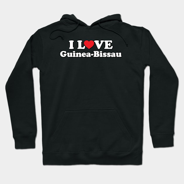 I Love Guinea Bissau Hoodie by Ericokore